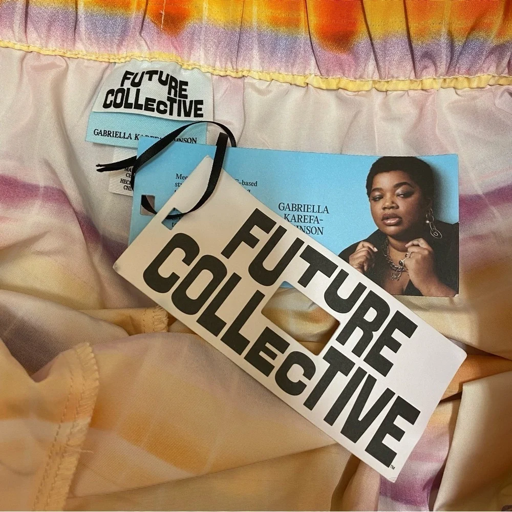 Future Collective Women’s Tie-Waist Paperbag Shorts Womens‎ XL NWT